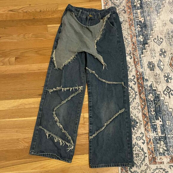 Kisswow Y2k Pants Star Jeans for Teen Girls - Picture 1 of 4